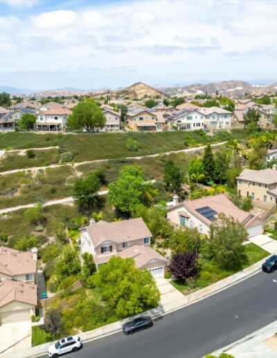 Aerial - 29027 Raintree Ln. Santa Clarita California For Sale by SCV Holly