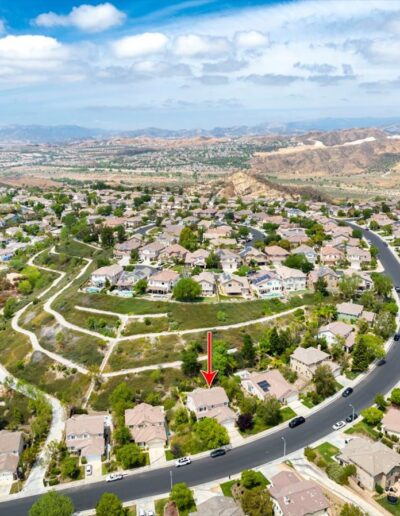 Aerial - 29027 Raintree Ln. Santa Clarita California For Sale by SCV Holly