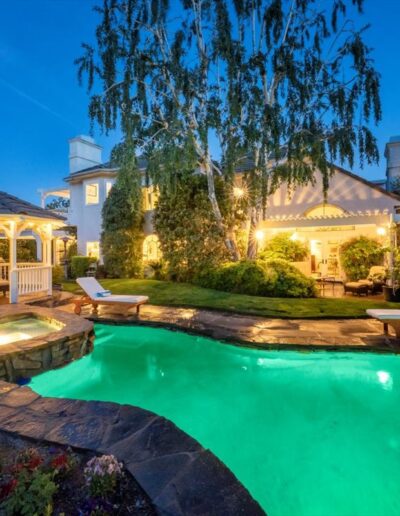 24059 Regents Park Cir Valencia CA For Sale - Pool at Twilight