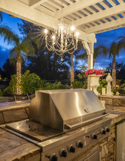 For Sale - 26905 Woodlands Dr Valencia CA - Patio at Twilight