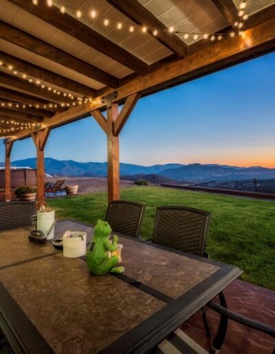 Patio at Twilight - 34407 Scott Way Acton, CA - For Sale