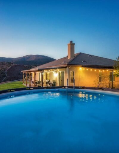 Pool at Twilight - 34407 Scott Way Acton, CA - For Sale