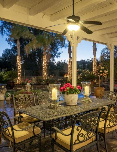 For Sale - 26905 Woodlands Dr Valencia CA - Patio at Twilight