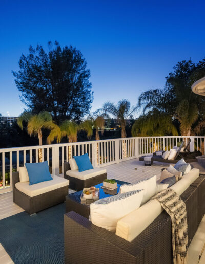 For Sale - 26905 Woodlands Dr Valencia CA - Balcony at Twilight